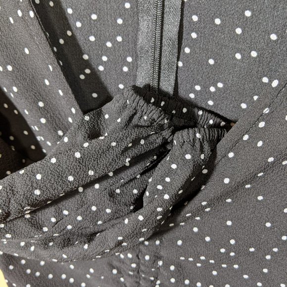 Zara front cinching dress 3/4 sleeve - Picture 6 of 8